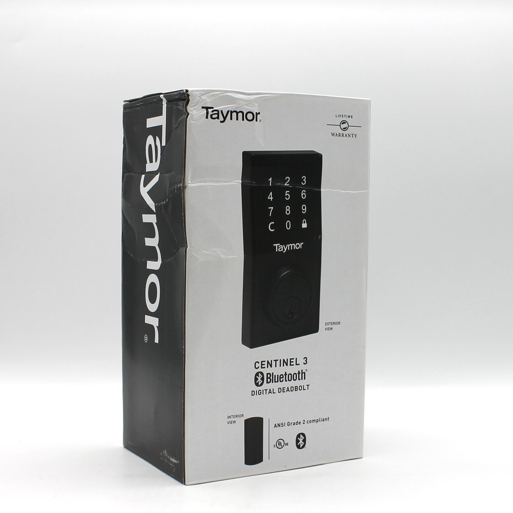 Taymor CENTINEL 3 Bluetooth Digital Deadbolt, Sealed, Distressed Box
