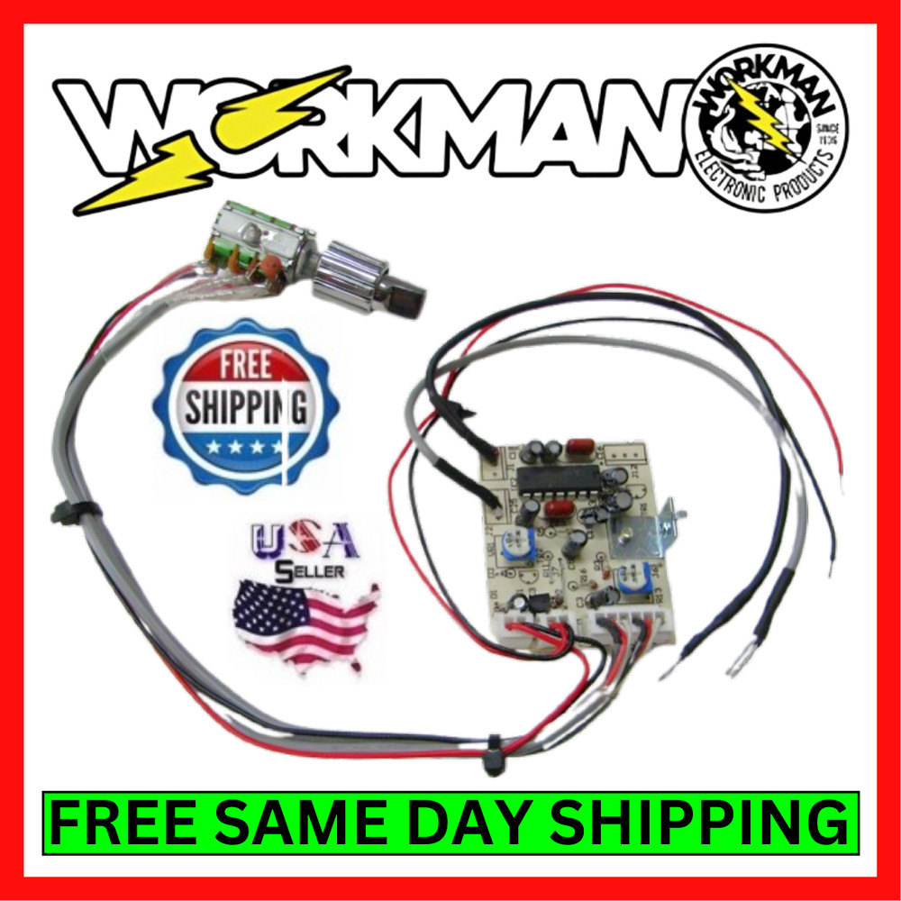 Workman BB3 Bandit Echo Board Small Type w/ Plug-In Dual Control Knob (Tornado)