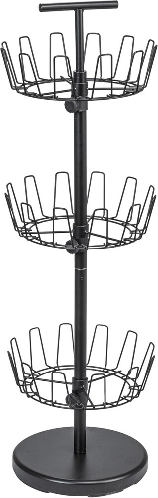 3-Tier Shoe Storage Tree Matte Black