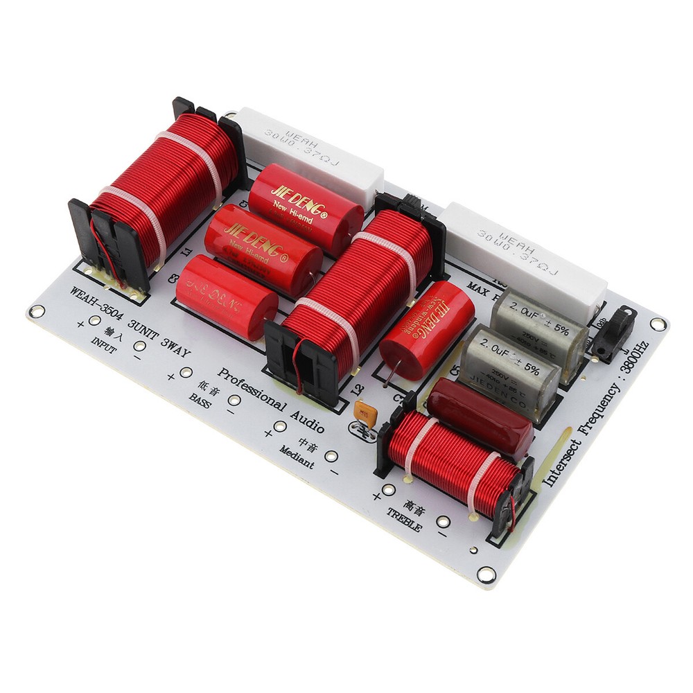 3 Way Audio Speaker Frequency Divider 350W Hi-Fi Crossover Filter Module Board
