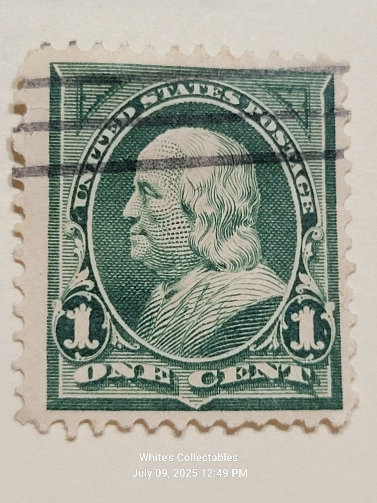 Scott # 279 1c Franklin 1898 Used Fine Centering