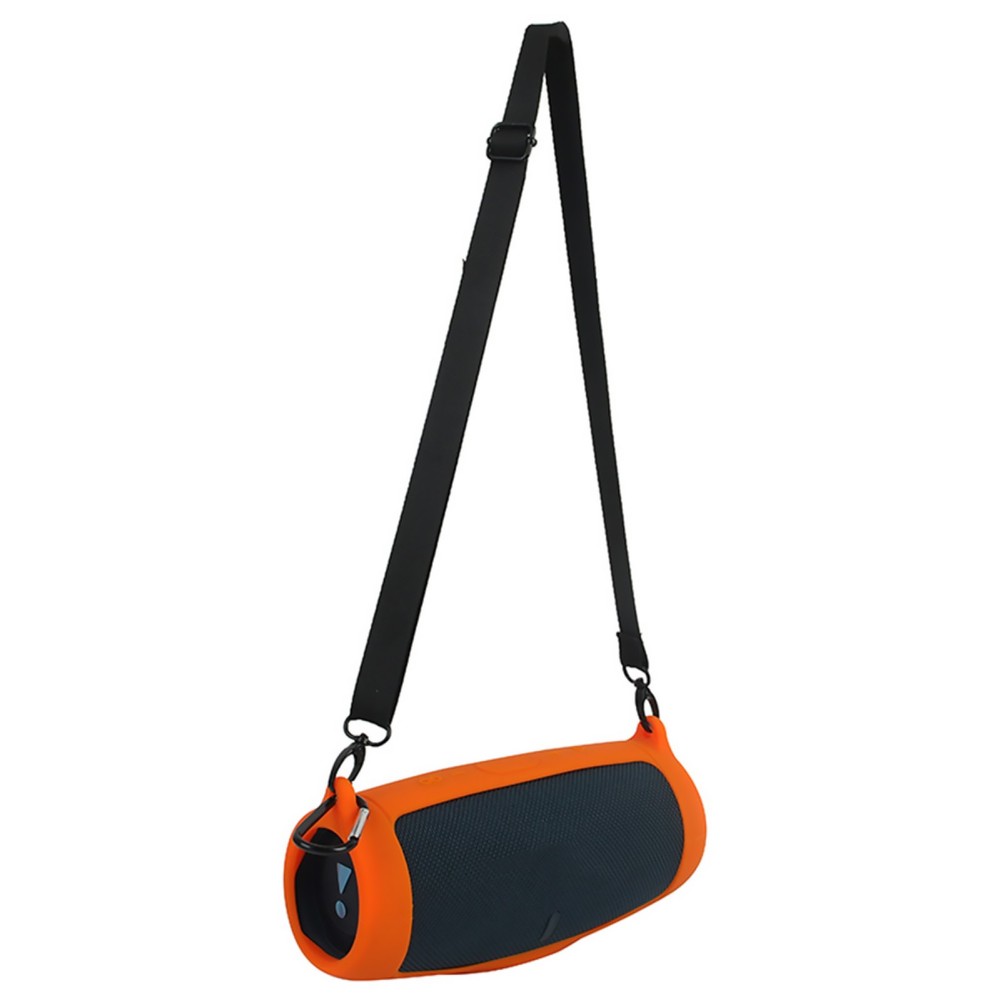 Orange Soft Silicone Cover Protective Case For JBL Charge 5 Bluetooth Speaker b