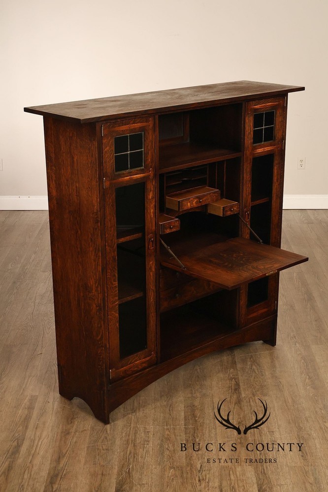 Warren Hile Studio Mission Oak Drop Front Desk