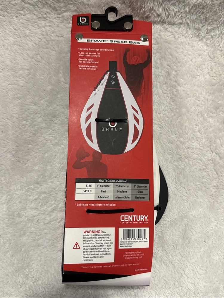 Century Brave Speed Bag 7” Diameter Intermediate Medium Speed NEW