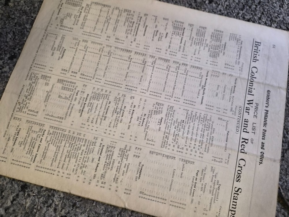 2 stamp publications.Hugo Griebert: Philatelic notes & offers . Sept & May 1919
