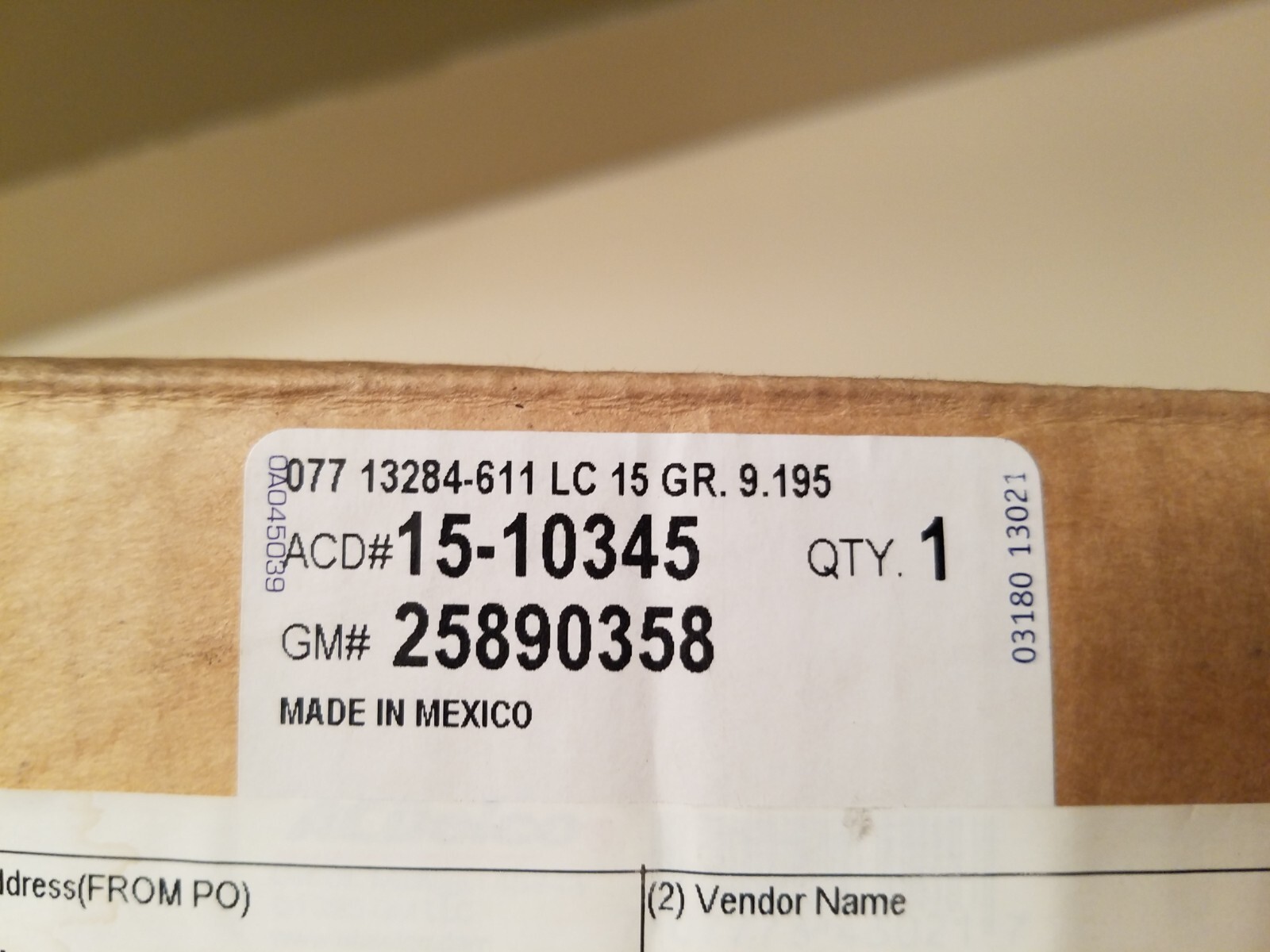 New GM Genuine Express/Savana Van A/C Accumulator GM Part #25890358 ACD#15-10345