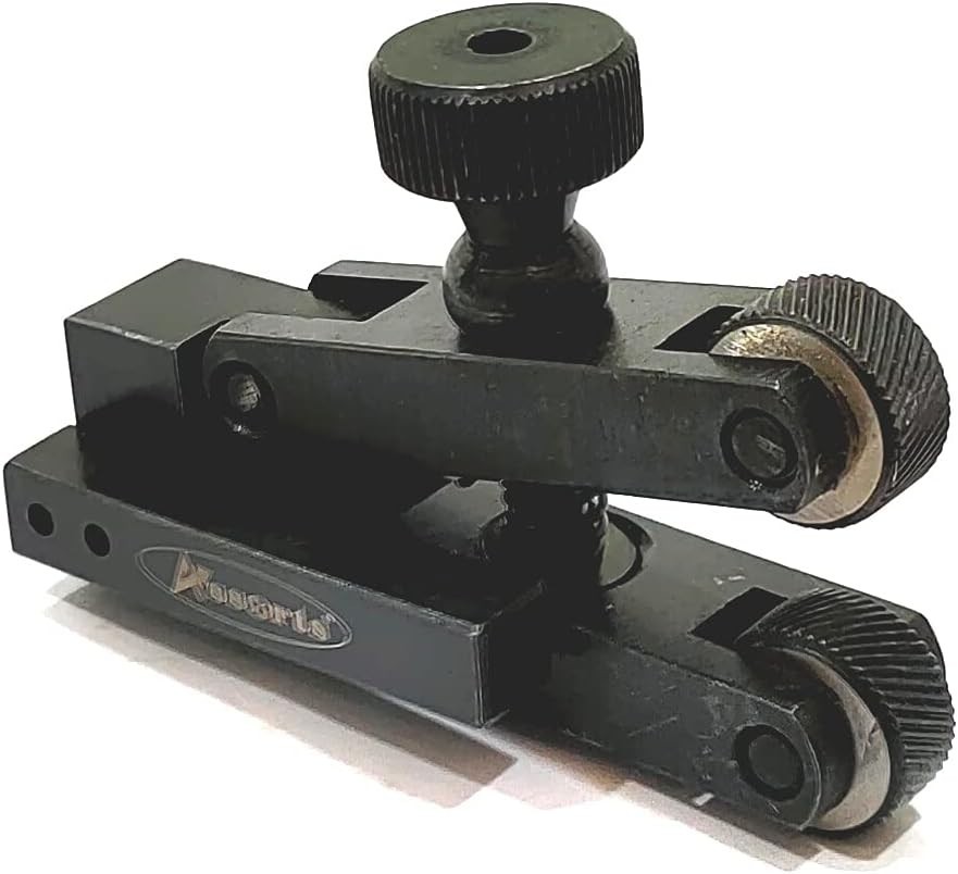 Mini V-Clamp 5-20 mm Adjustable force Spring action Knurling Tool for Lathe