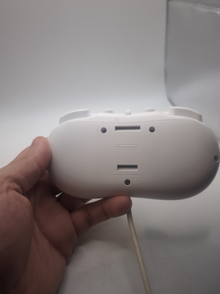 OEM Nintendo Wii White Classic Controller Tested Working