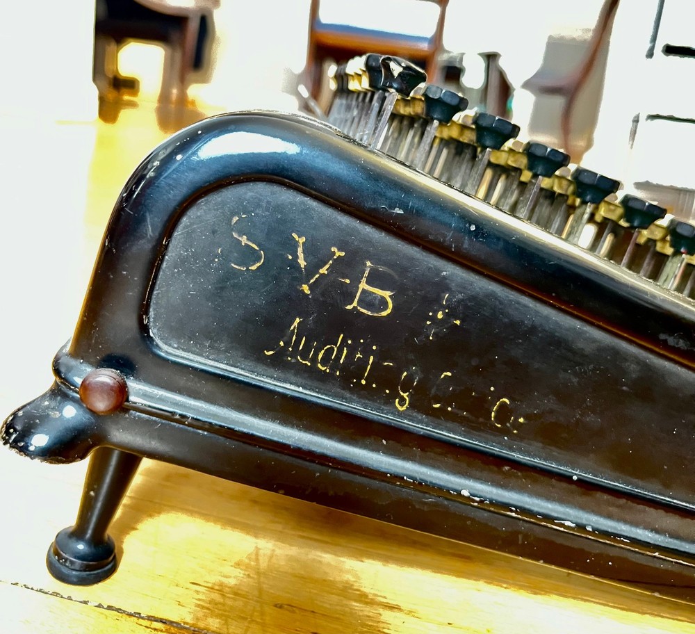 Antique Burroughs Class 5, 10 Column, Key-Driven (Comptometer) Calculator