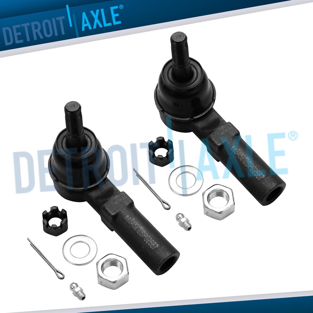 2 Front Outer Tie Rod ends for Buick LeSabre 2000-05 Cadillac Deville 1997-05