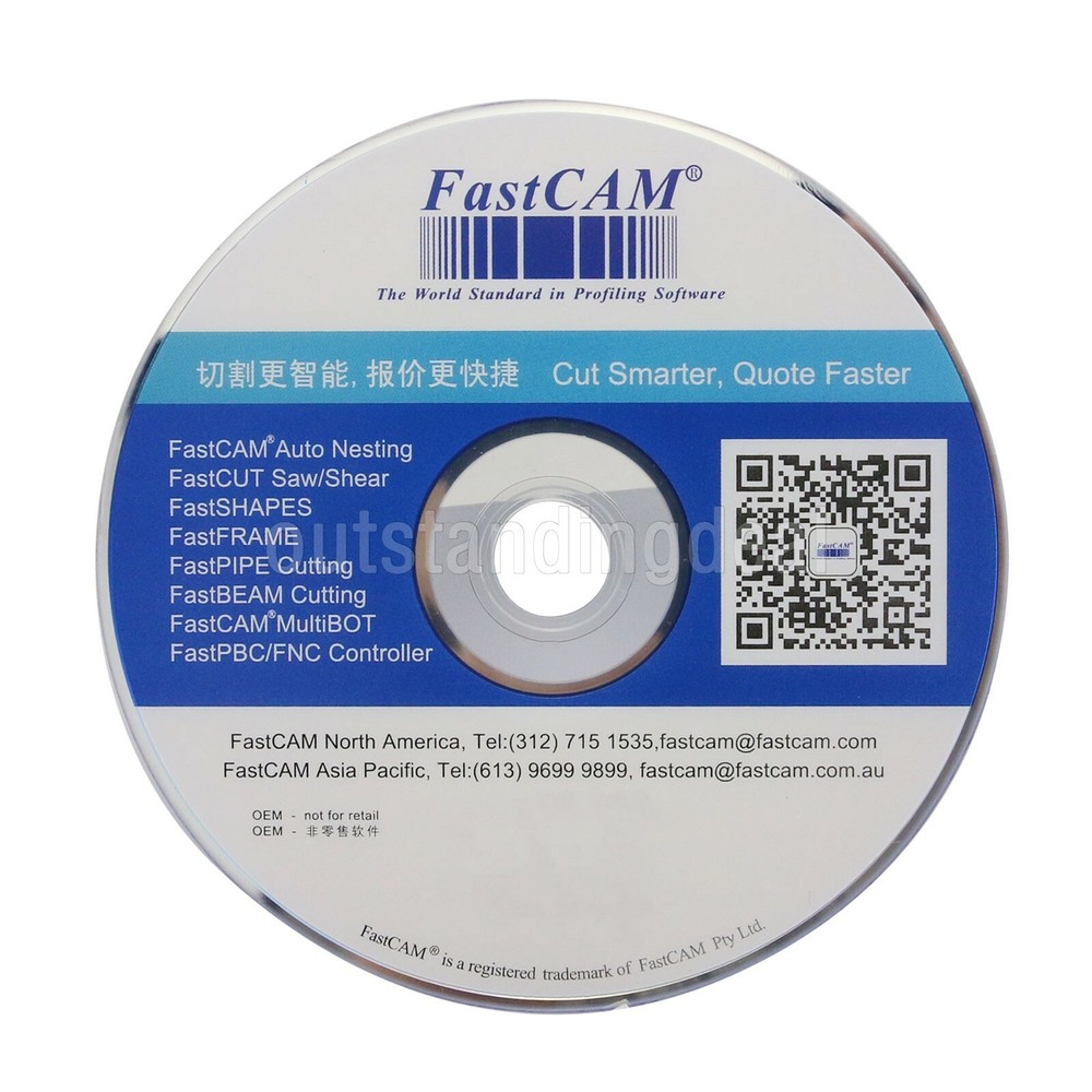 Fastcam Nesting Software Professional version for CNC Plasma Cutting Machine os6