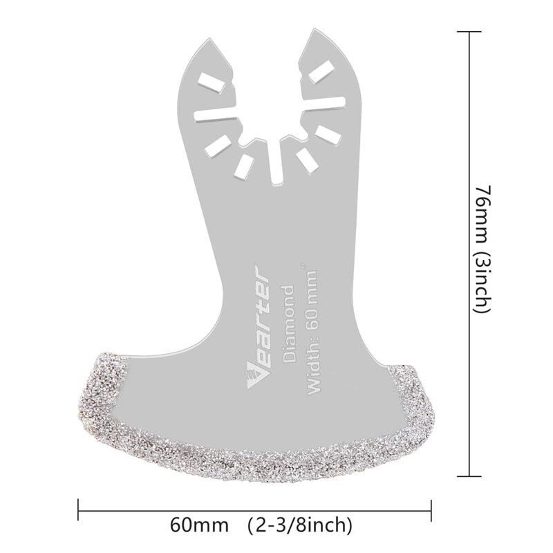 2PCS Diamond Oscillating Tool Blade Set Multi Tool Mortar Cutting Saw Blade US