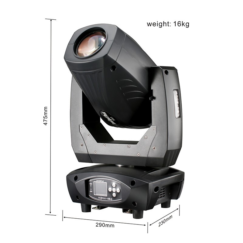 BECEN 2pcs 200W Led Moving Head Light Rainbow Effect 3in1 Stage Event DJ Light