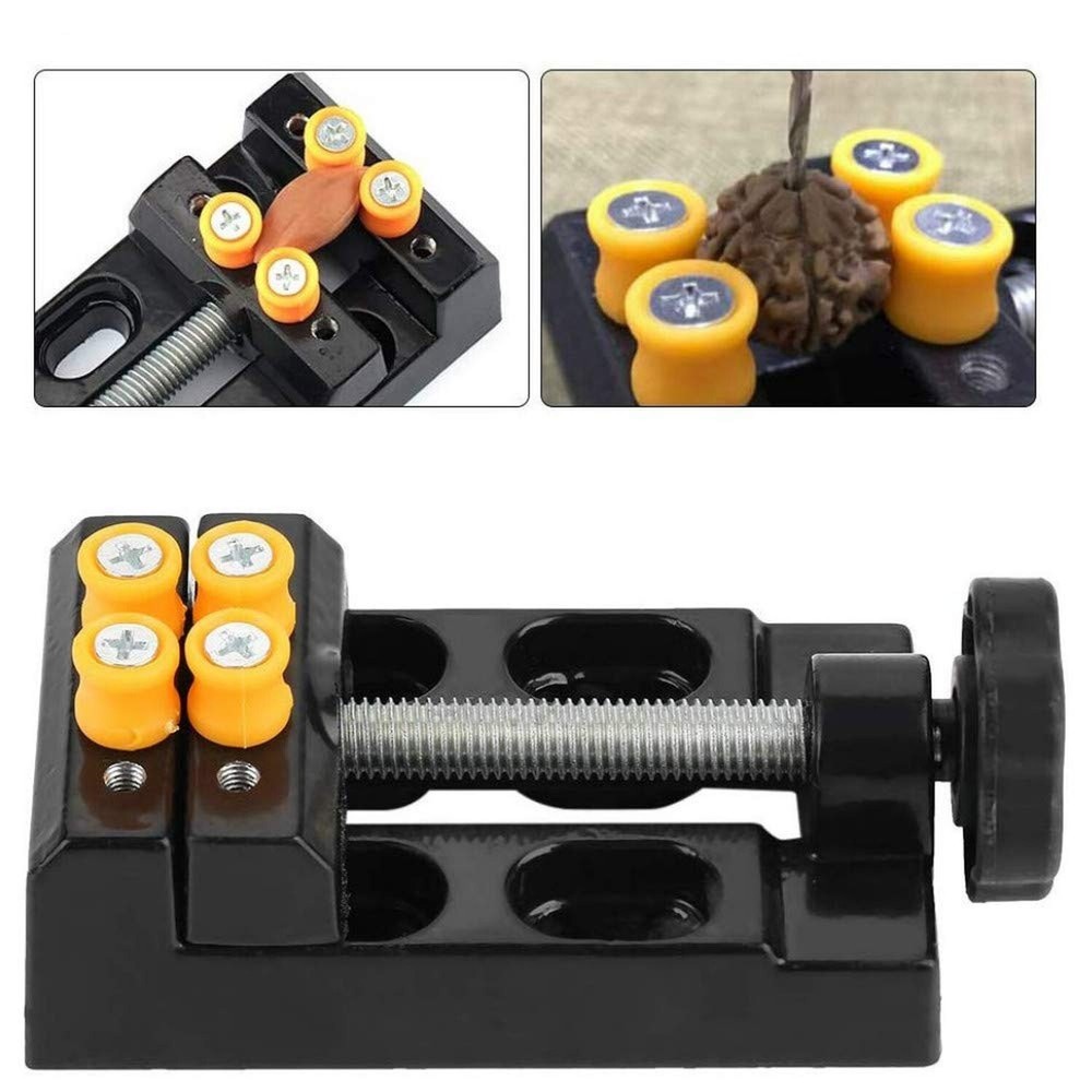 Mini Bench Vice Clamp Mini Flat Clamp Opening Parallel Table Vise for Watch R...