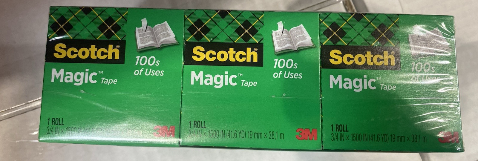 Scotch Magic Tape Refill 12 Rolls, 3/4" x 1500" per Original Matte Finish