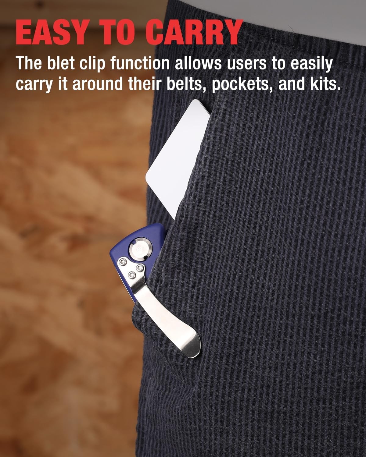 WORKPRO Folding Utility Knife Quick-Change Box Cutter 5PCS Extra Blade in Handle