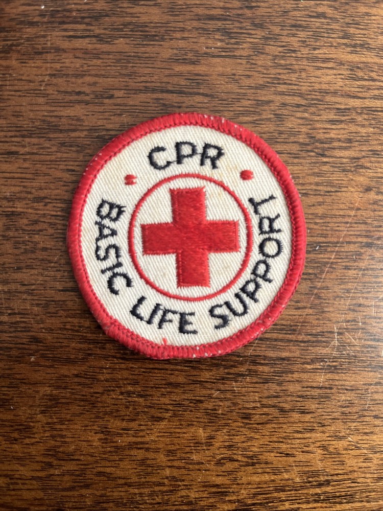 Vintage CPR Basic Life Support Patch First Aid Lifesaving BSA Boy Scouts Scout