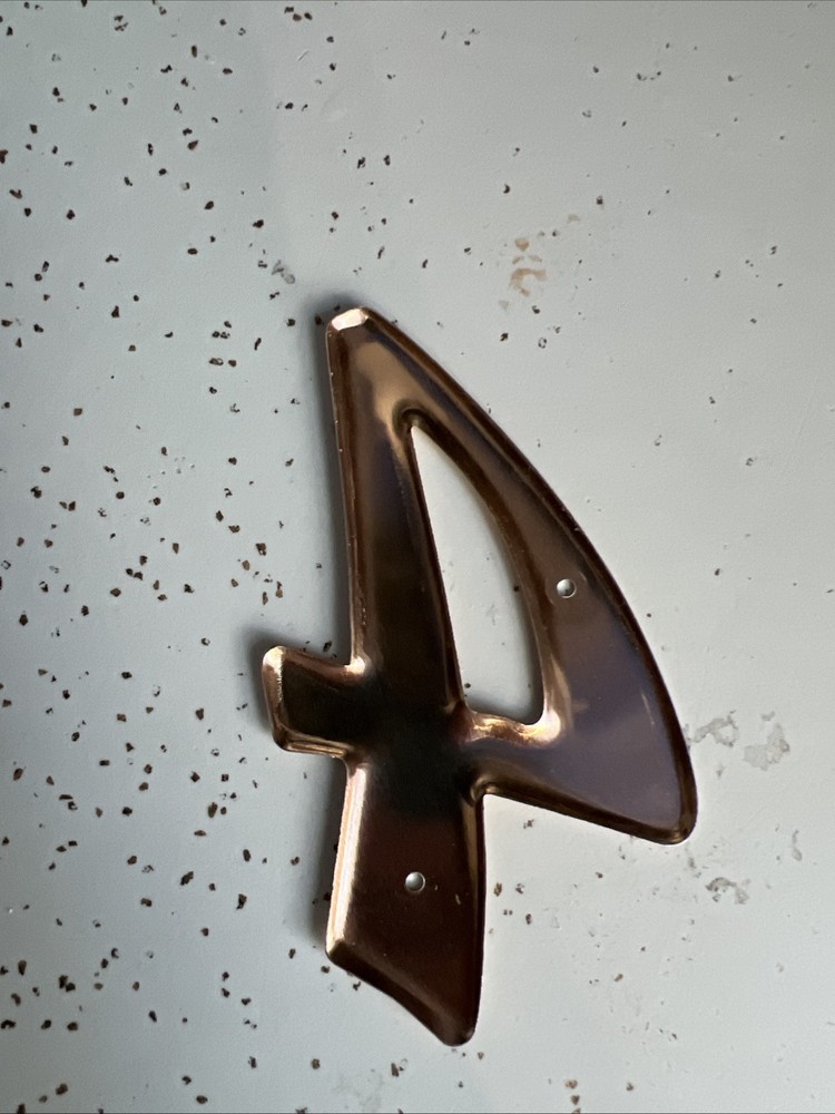 House Number 4 Copper 4”X 2.3”