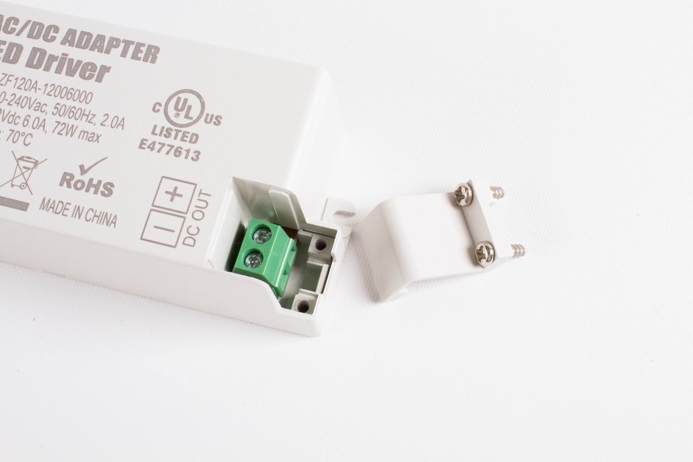 UL Listed 12v 72W LED LIGHT driver low profile FOR Light STRIP MODULE SHOWCASE