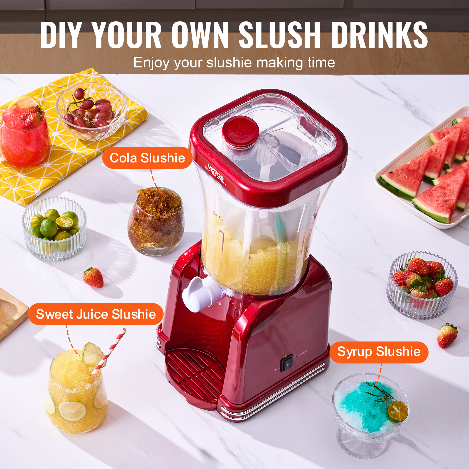 Slushy Machine for Home Margarita Slush Maker 32oz Smoothie Frozen Drink Maker