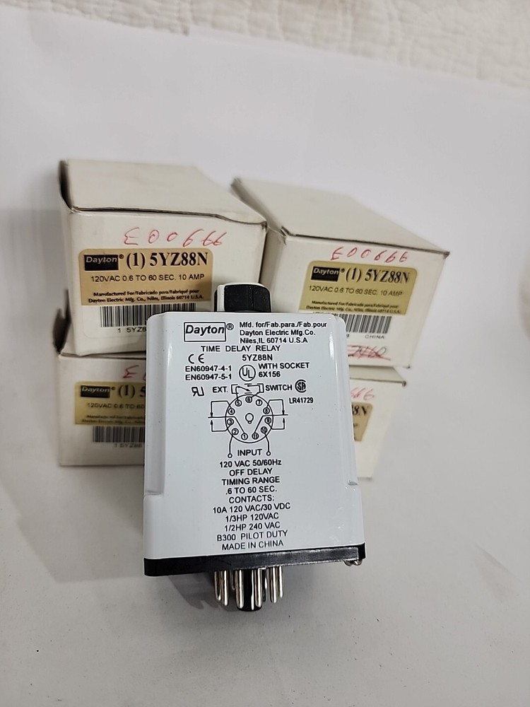 Dayton 5yz88n Time Delay Relay