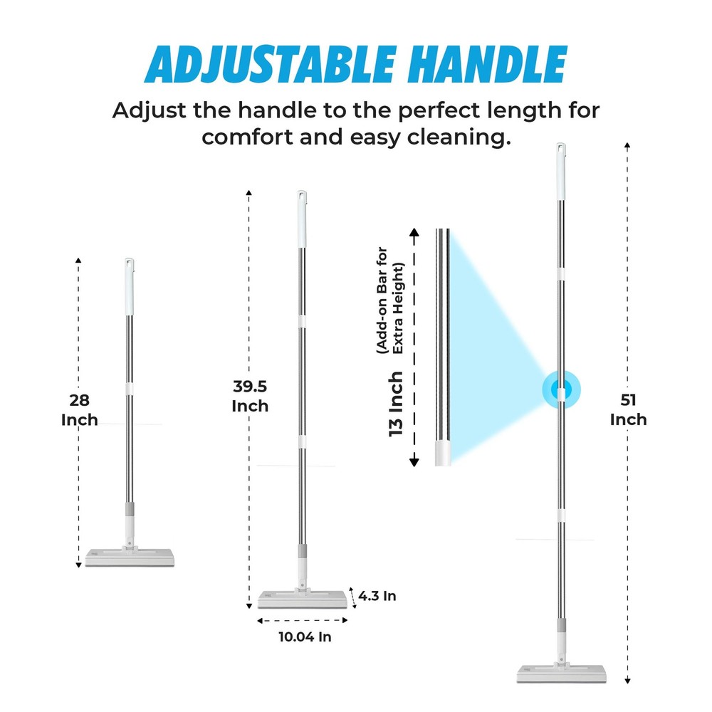 - FlexiClamp Sweep & Mop Kit - Compatible with Swiffer Pads, Durable Cleaning...