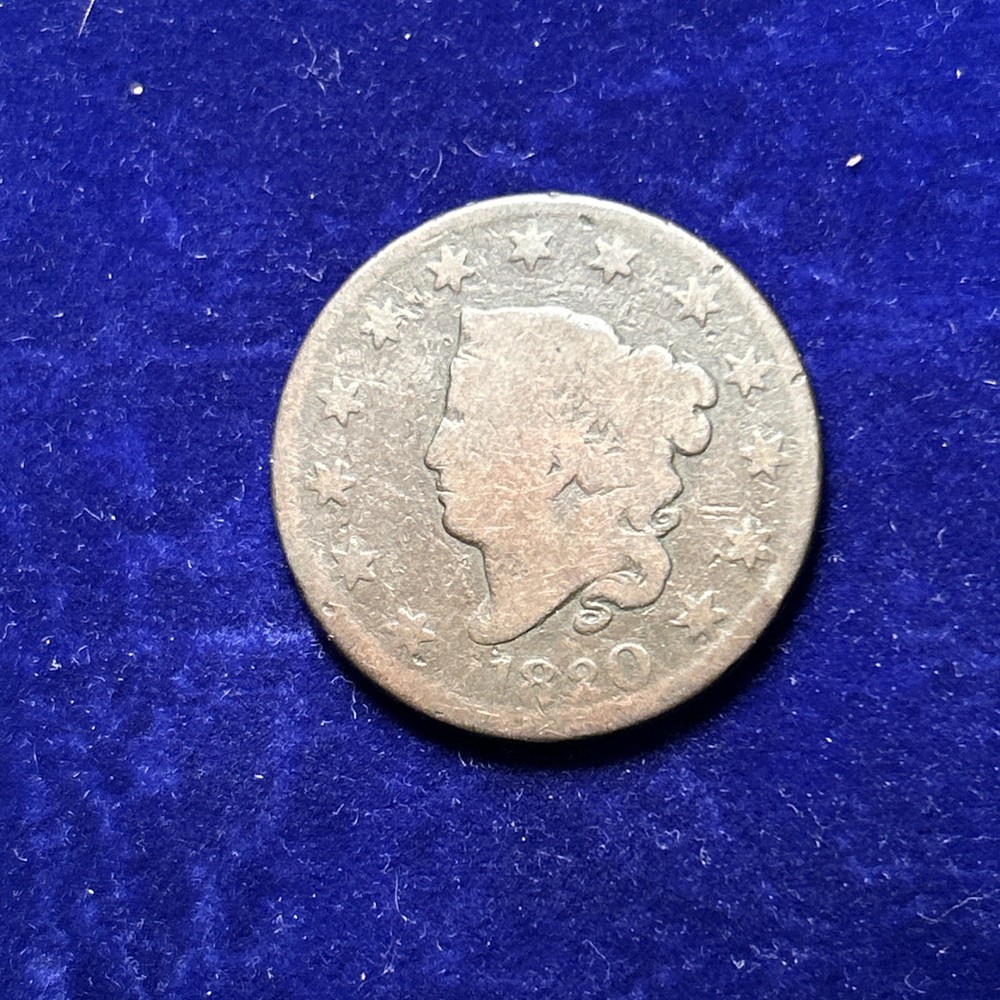 1820 Coronet Head Large Cent Nice Condition QA3087
