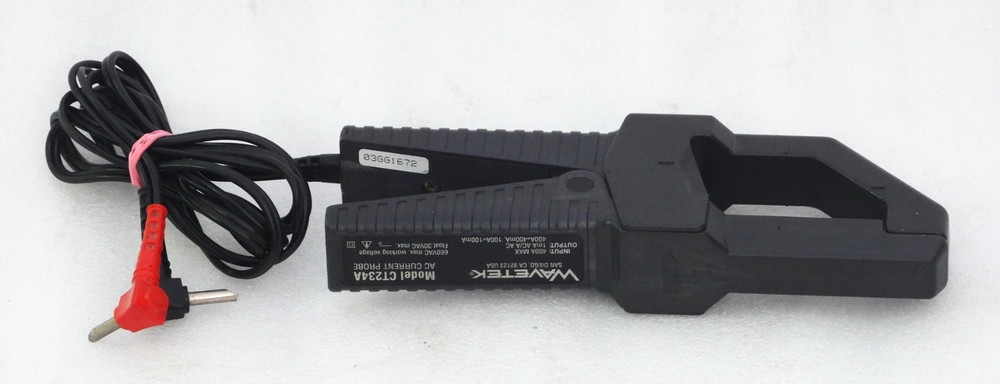 WAVETEK CT234A AC CURRENT PROBE CLAMP 400A MAX (OUTPUT 1MA AC/A AC) 660VAC