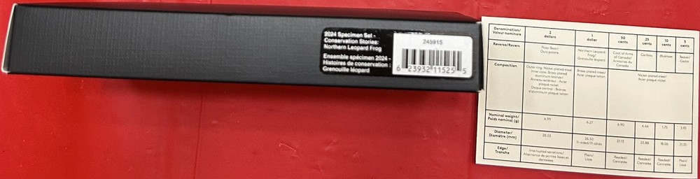 2024 Canada Specimen Set Plus COA & Box