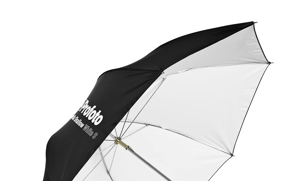 Shallow White Umbrella (Small, 33 in.)
