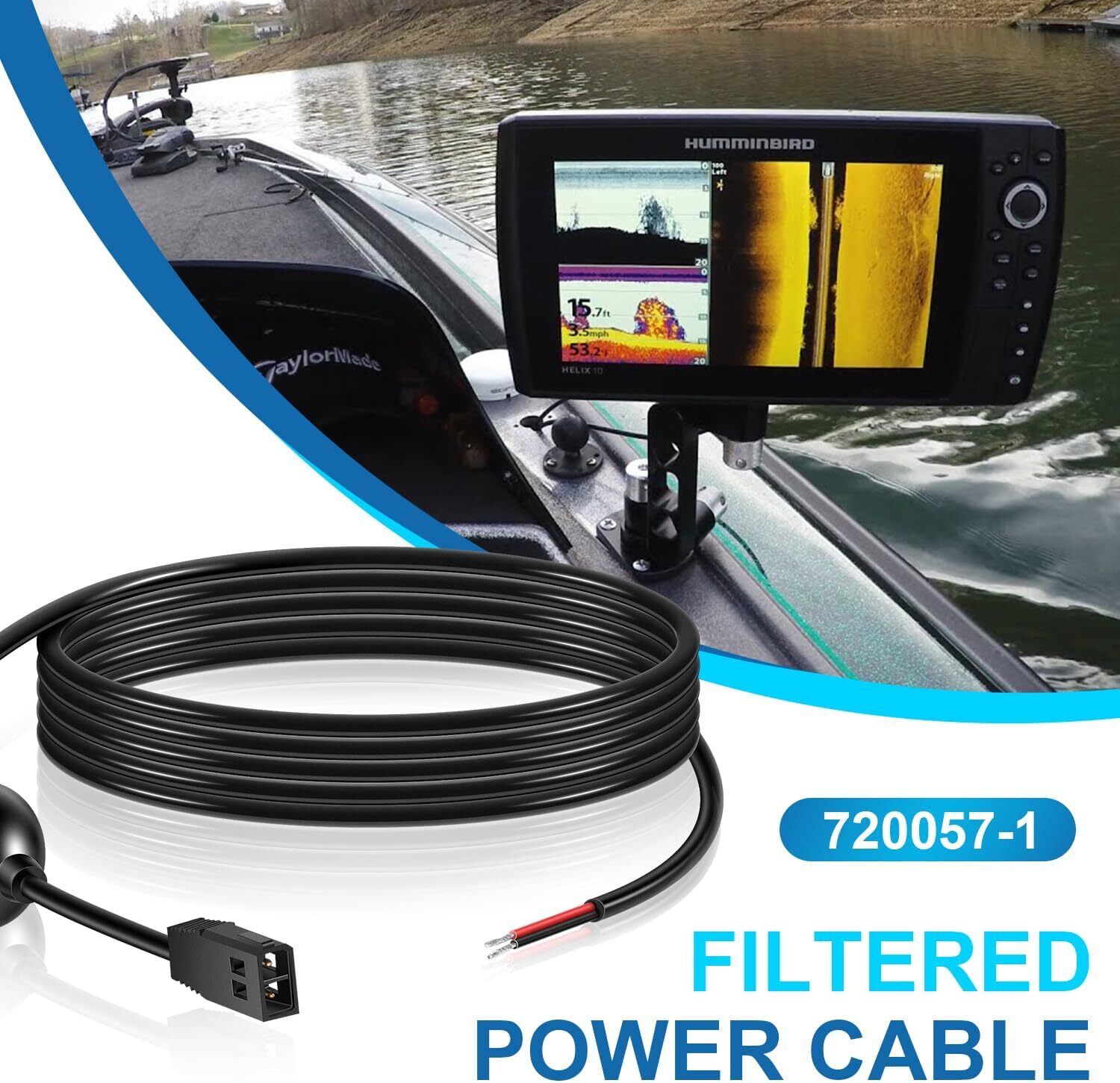 720057-1 Power Cable Cord PC 11 for Humminbird HELIX 8/9/10/12/15 800/900/1100
