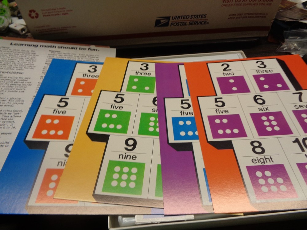 1981 Puzzle Math Learning Game By Leisure Learning Fun Puzzles for Ages 4-8 (EB)