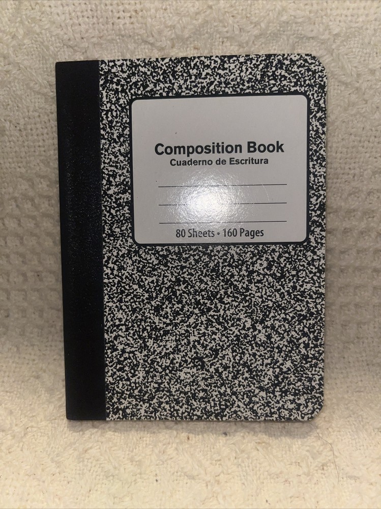 Mini Marble Composition Notebook Vintage Walmart Brand