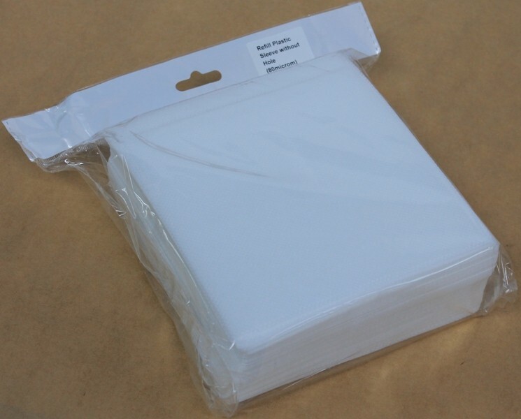 3000 Double Sided Plastic CD DVD Sleeves Clear Window Disc Envelopes Storage Cas