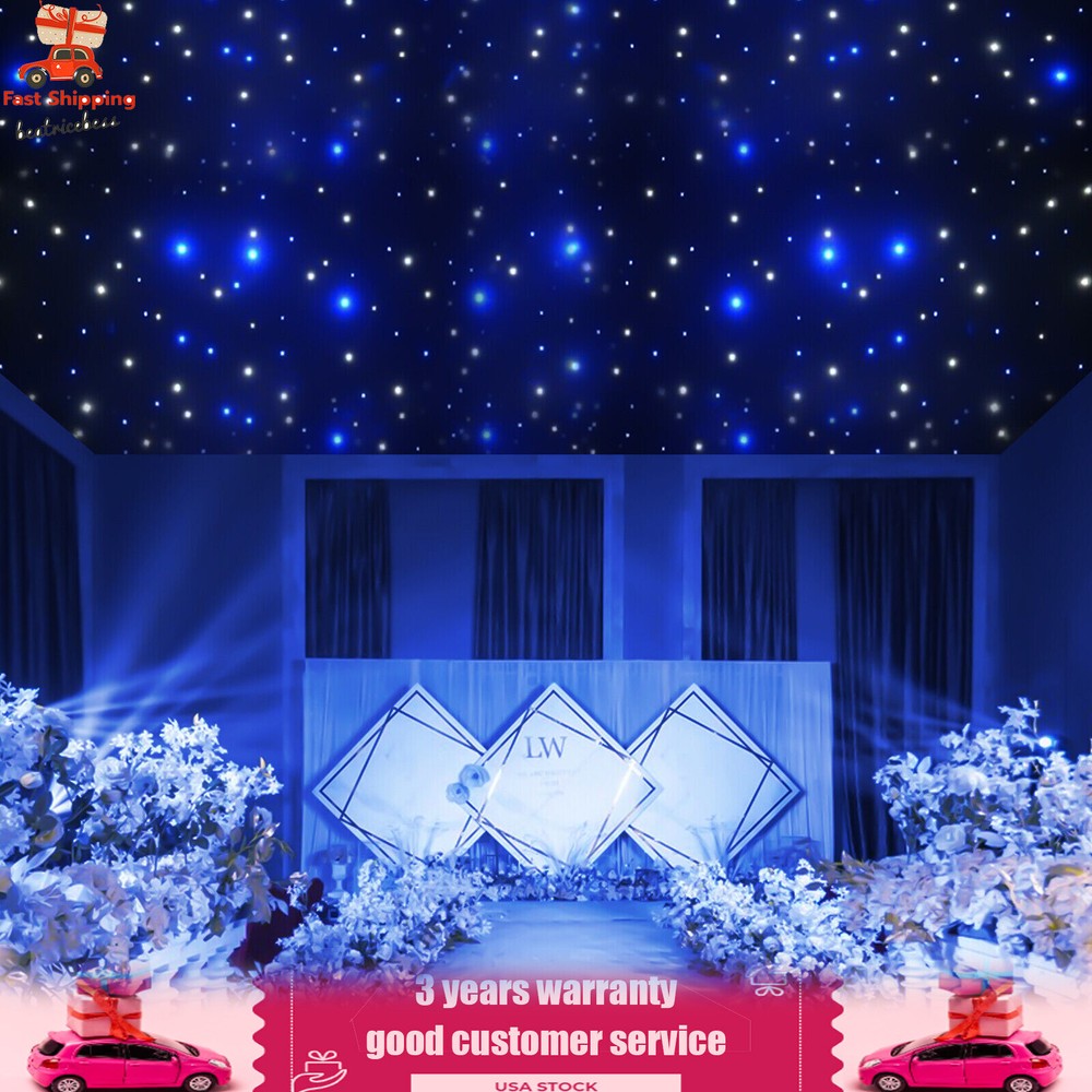 LED Star Stage Backdrop Star Curtain DMX512 Background Starry Sky W/ Controller