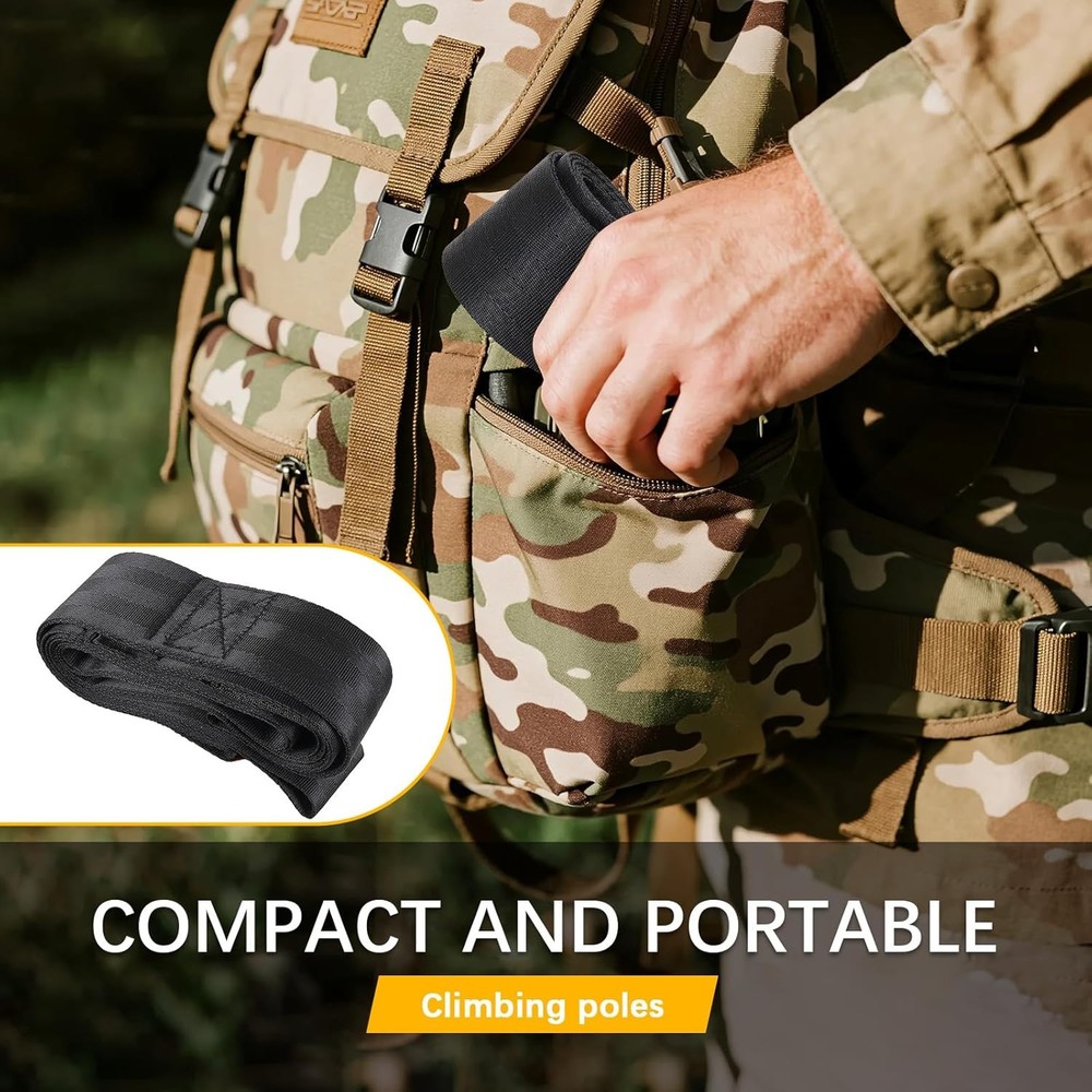 3 Step Climbing Stick Aider for Hunting – Lightweight Rope Step Aider
