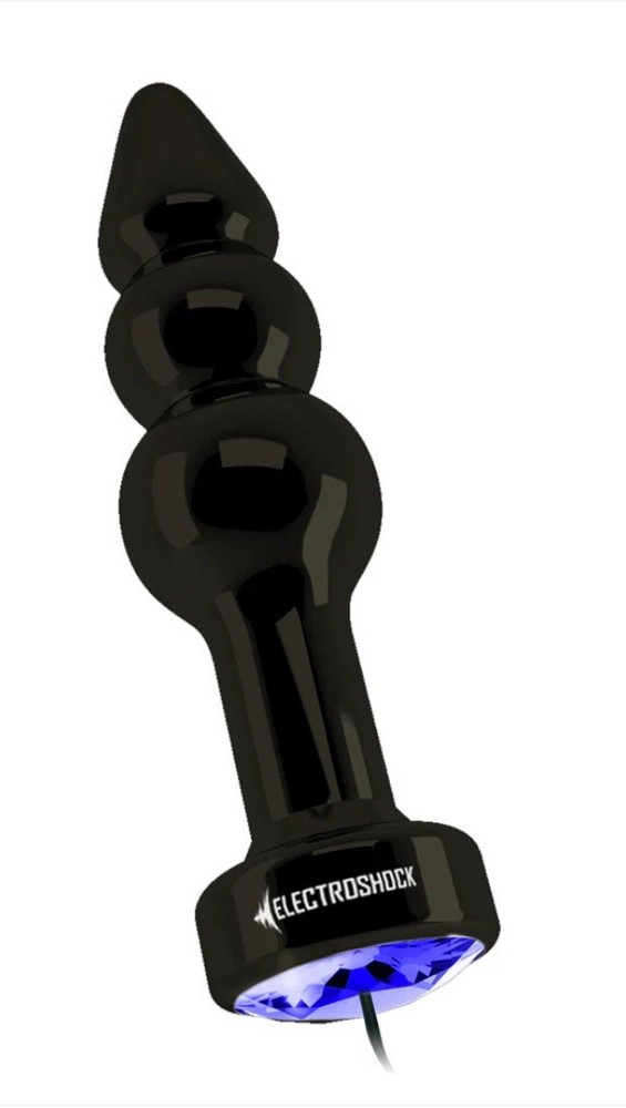 SHOTS-ELECTROSHOCK E-Stimulation 3.9” Ribbed Butt Plug With Controller Power Box