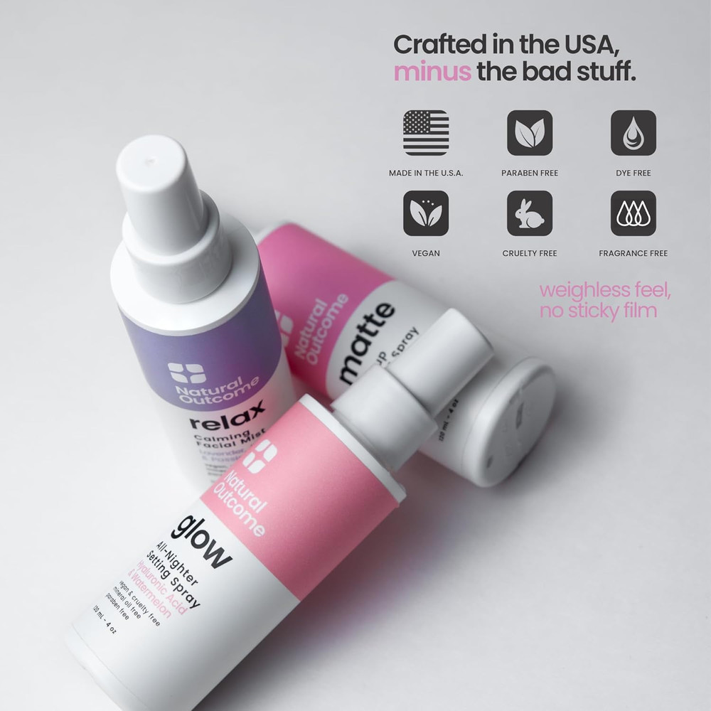 Matte Makeup Setting Spray | Mattifying Lock in Makeup Mist Keeps Fresh All Day