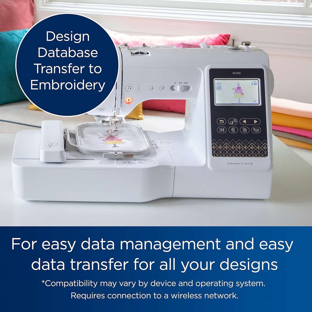 Brother SE700 Elite Computerized LCD Touchscreen Sewing and Embroidery Machine