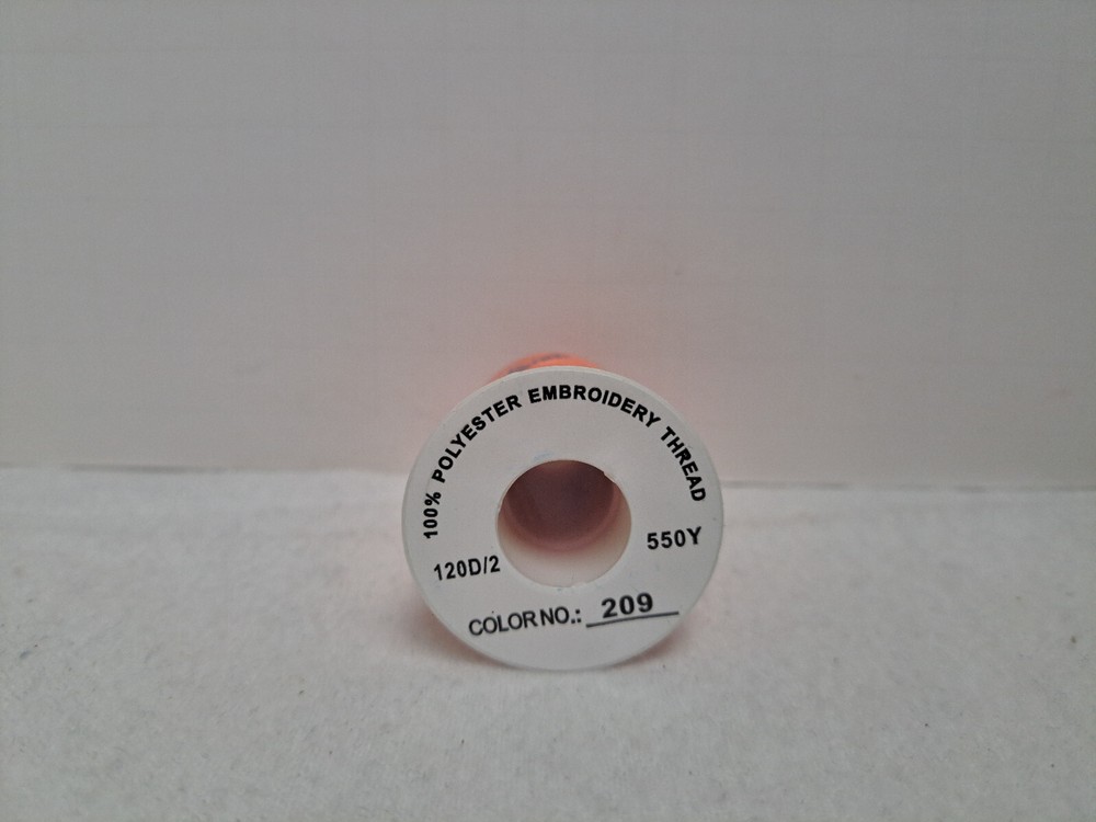 Simthread Embroidery Thread (550 Yards) - Tangerine #209 (Sealed)