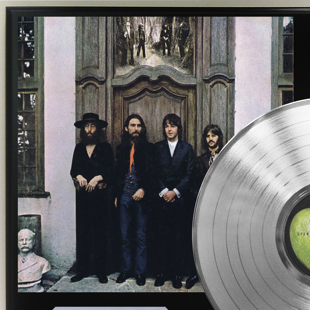 Beatles - Again Silver LP Record Plaque Display