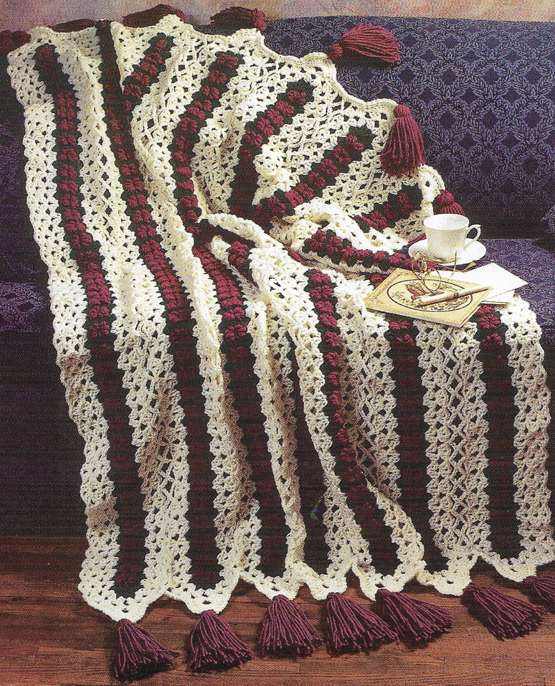 Budding Lace Afghan crochet pattern instructions