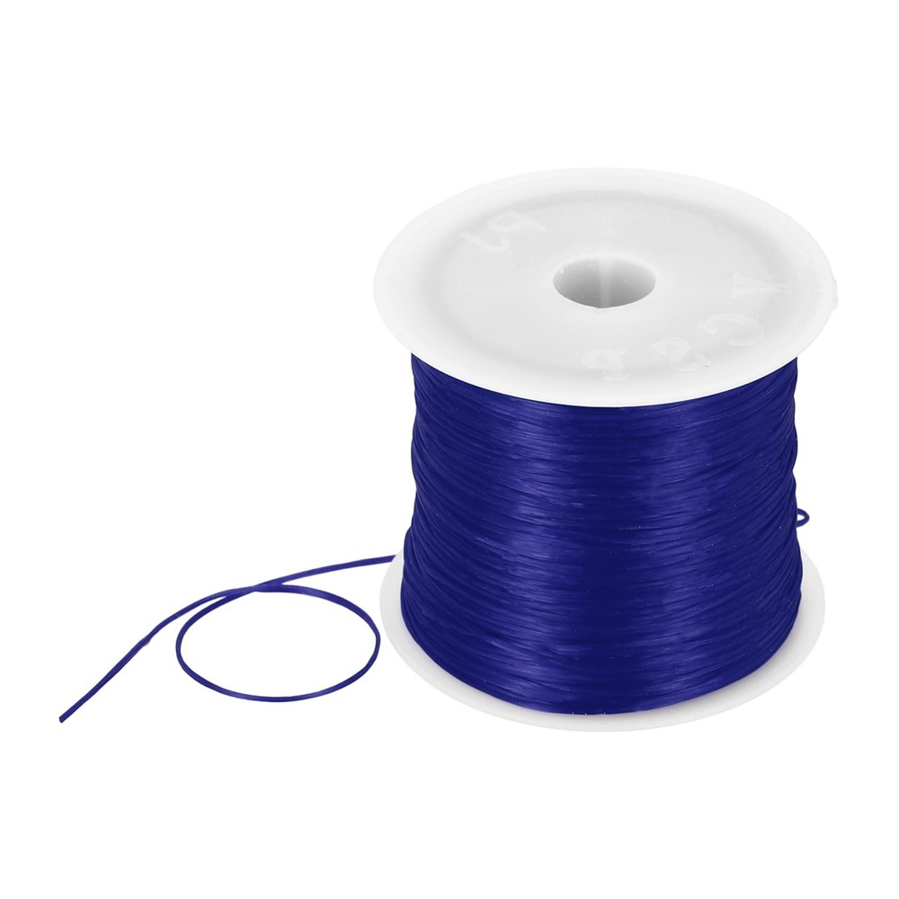 DMiotech Elastic String for Bracelets, 1mm Stretch Bead Cord x 100m, Blue