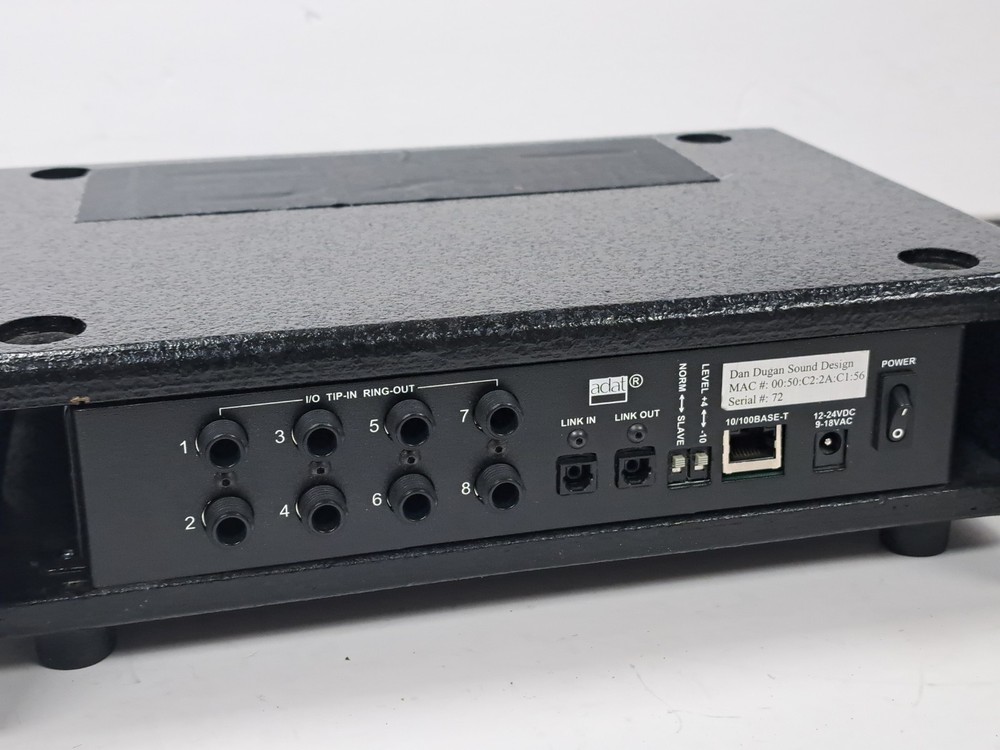 Dan Dugan Sound Design Model E Automatic Mixing Controller ADAT Optical Analog