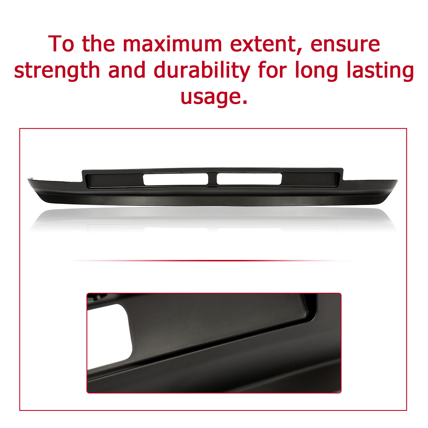 Black Front Lower Valance Panel For 13 14 15 16 17 18 Dodge Ram 2500 3500 Pickup