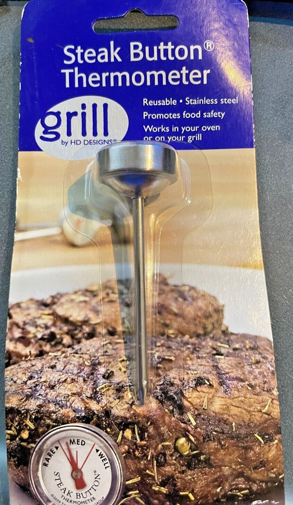 HD Designs GRILL OEM QUICK READ THERMOMETER NEW STEAK BUTTON