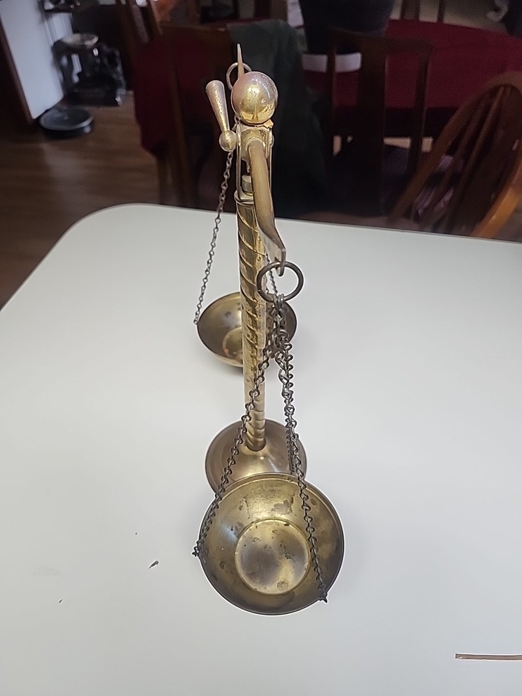 Vintage Brass Balance Scale
