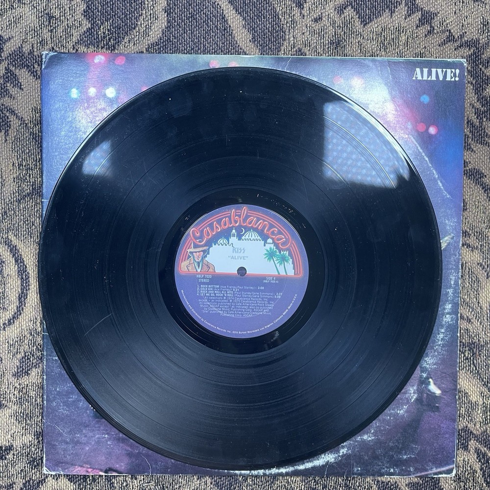 KISS ALIVE! LP Vinyl Album 1975 1976 Solo NBLP 7020 Terre Haute Pressing