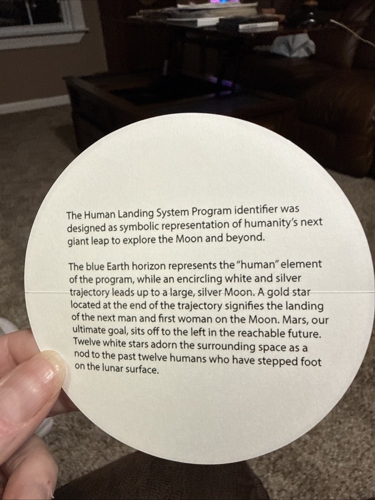 NASA Human Landing System Program Vinyl Sticker Decal