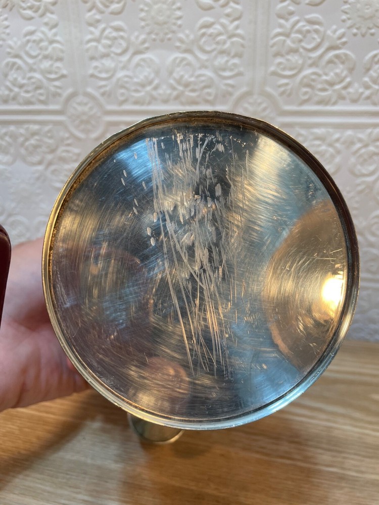 CHARMING small Antique Silver Plate Watering Can